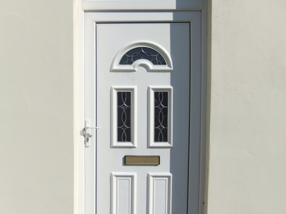 White UPVC door
